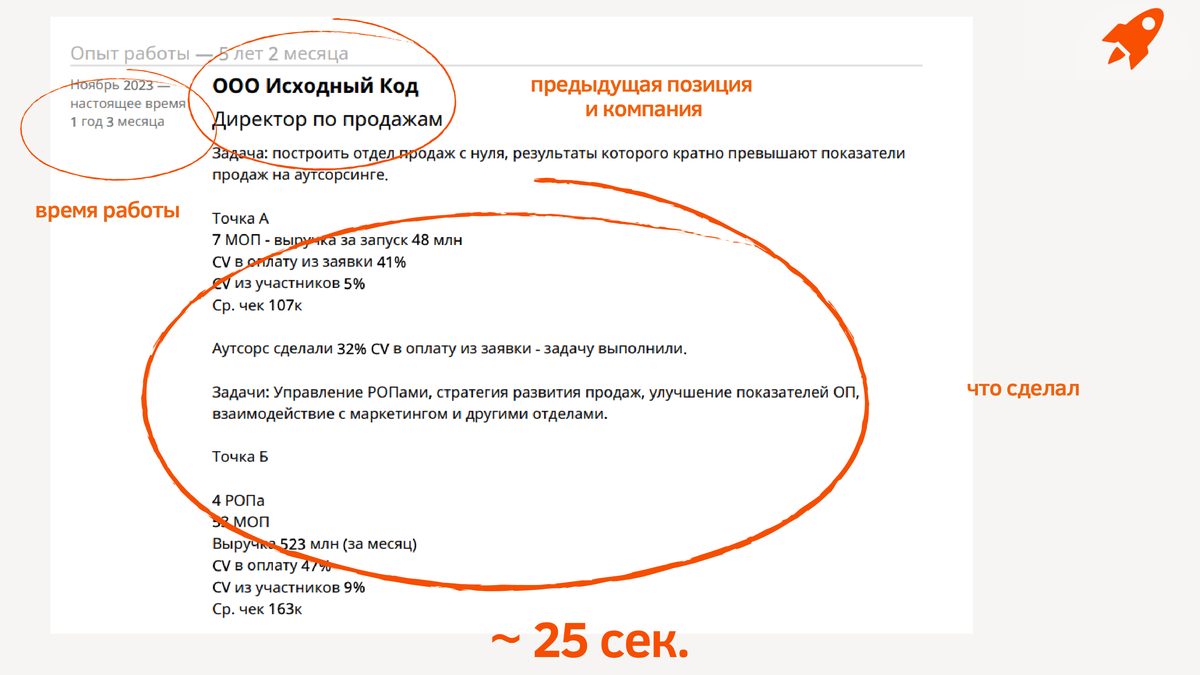 Тепловая карта — 25 секунд